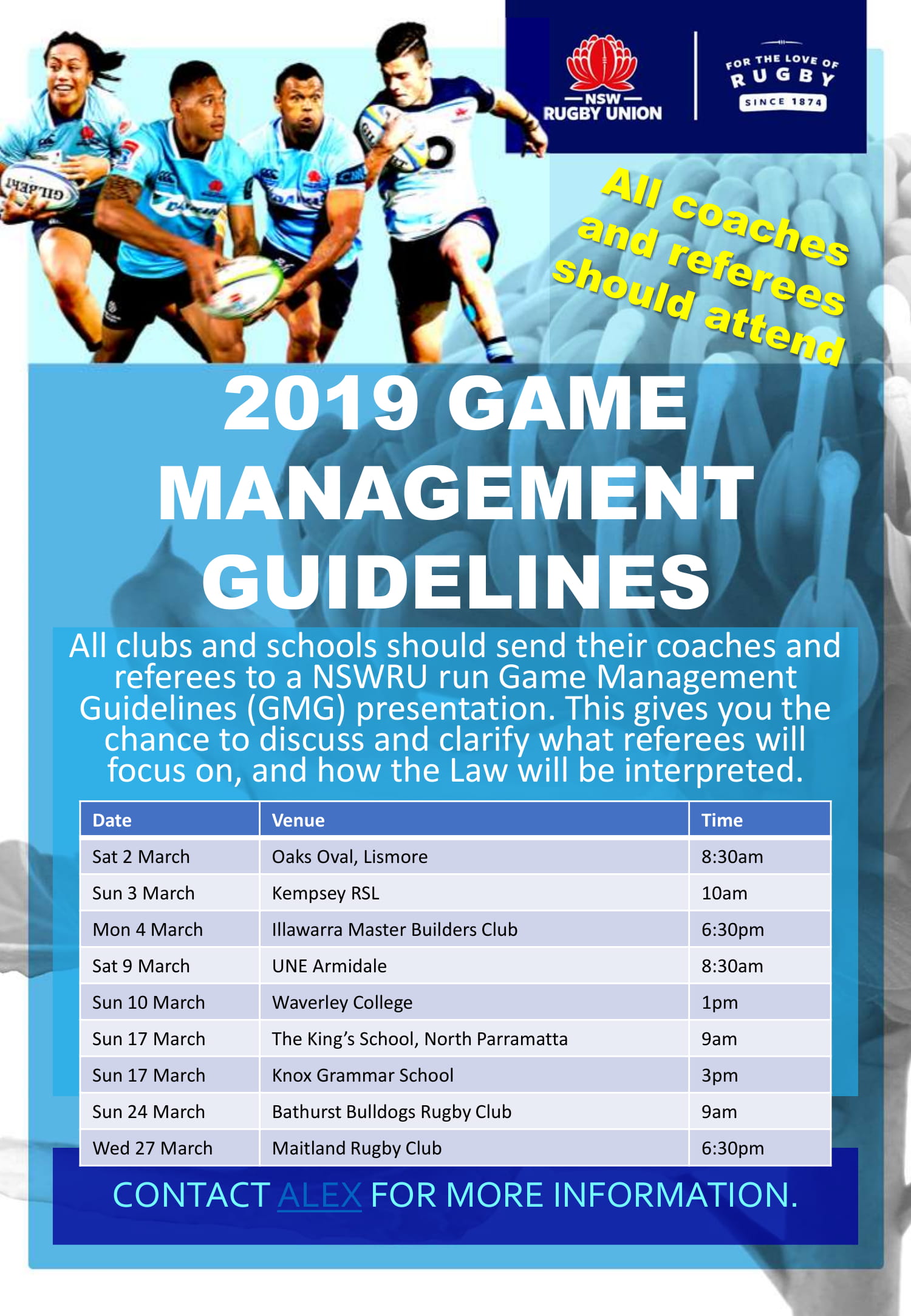 Policy – RA Laws of the Game – Sydney Junior Rugby Union